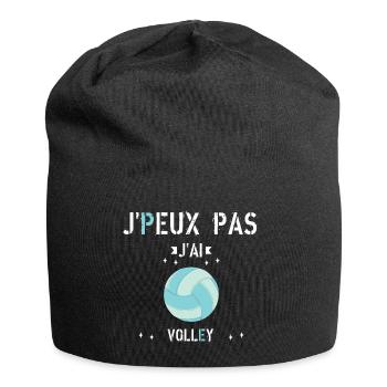 J Peux Pas J Ai Volley - Bonnet en jersey - noir - Devant