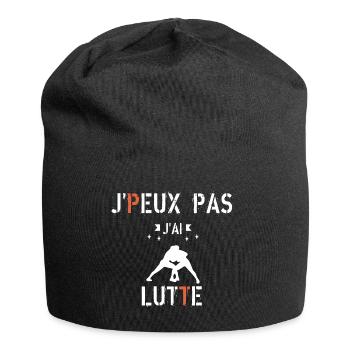 J Peux Pas J Ai Lutte - Bonnet en jersey - noir - Devant