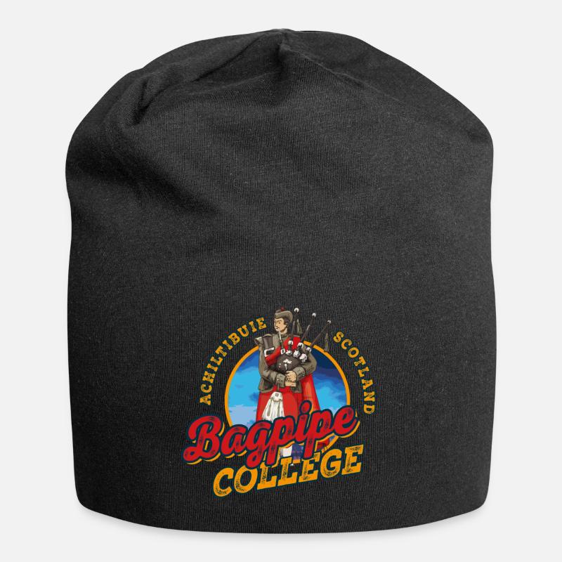 École de cornemuse Achiltibuie - Bonnet en jersey - noir