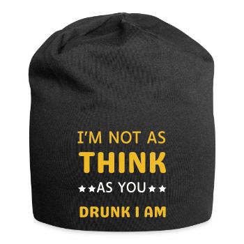I'm not as drunk as you think - Jersey Beanie - black - Front