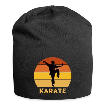 Karate, Karate-Fan, mach Karate - Jersey-Beanie - Schwarz - Vorne