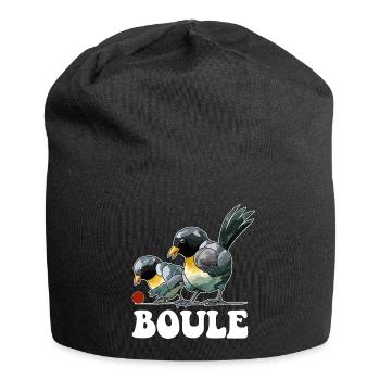 Boules de boules de boules pour pétanque - Bonnet en jersey - noir - Devant