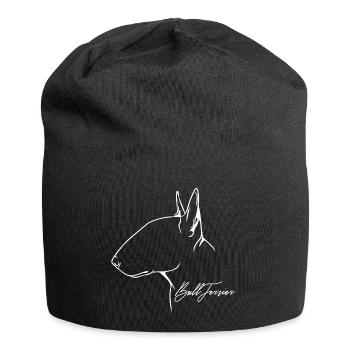 Bull Terrier Profile Dogs Dog Wilsigns - Jersey Beanie - black - Front