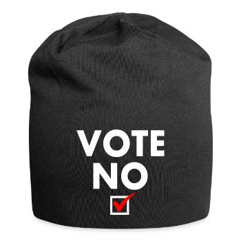 Vote no - Bonnet en jersey - noir - Devant