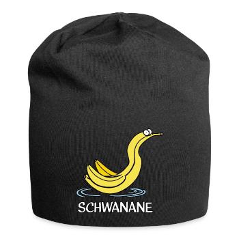 Schwanane - Jersey-Beanie - Schwarz - Vorne