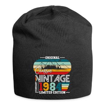 40e anniversaire classique février millésime 1984 - Bonnet en jersey - noir - Devant
