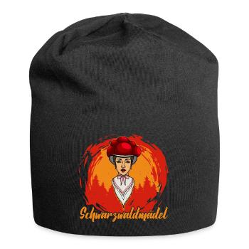 Black Forest Girl Black Forest German Forest - Jersey Beanie - black - Front