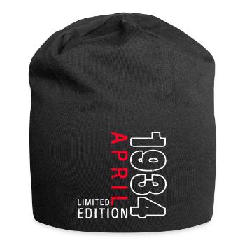 90e anniversaire cadeau mari avril Vintage 1934 - Bonnet en jersey - noir - Devant