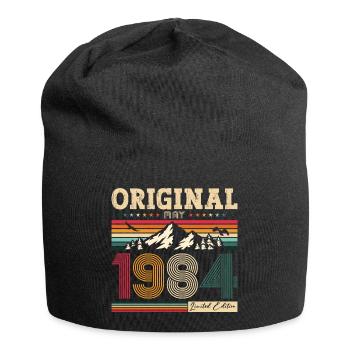 Original May 1984 Vintage 1984 Birthday 1984 - Jersey Beanie - black - Front