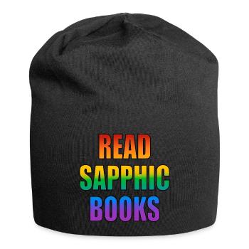 Lire des livres saphiques - Bonnet en jersey - noir - Devant