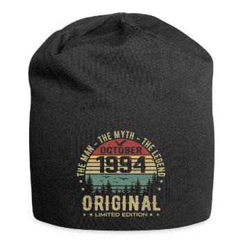 Geburtstagsgeschenk für Männer 1994 Oktober 1994 - Jersey-Beanie - Schwarz - Vorne