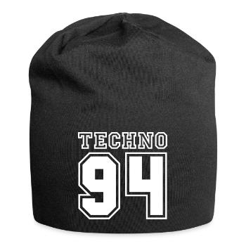 TECHNO 94 - Jersey-Beanie - Schwarz - Vorne