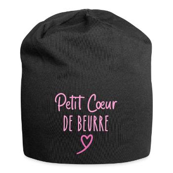 Little Heart of Butter - Jersey Beanie - black - Front