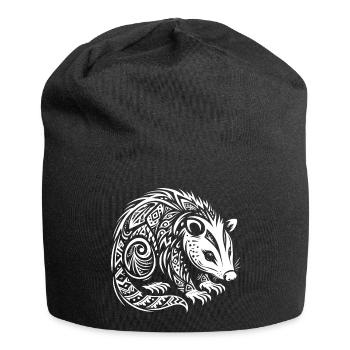 Opossum tribal - Bonnet en jersey - noir - Devant