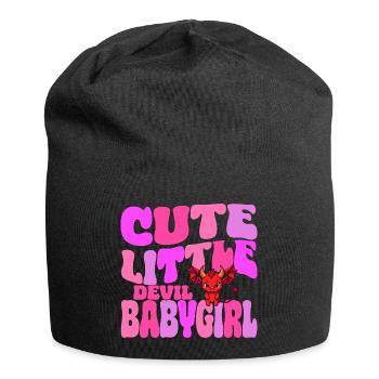 Babygirl - Cute Little Babygirl Devil - Jersey Beanie - black - Front