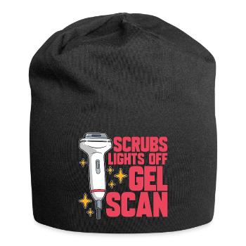 L’échographiste gommage les lumières éteintes Gel Scan Échographie - Bonnet en jersey - noir - Devant