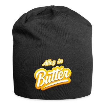 Alles in Butter - Jersey-Beanie - Schwarz - Vorne