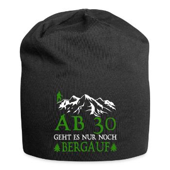 AB30 birthday it is only uphill - Jersey Beanie - black - Front