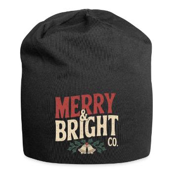 Klassisches Weihnachtsmotiv - Jersey-Beanie - Schwarz - Vorne