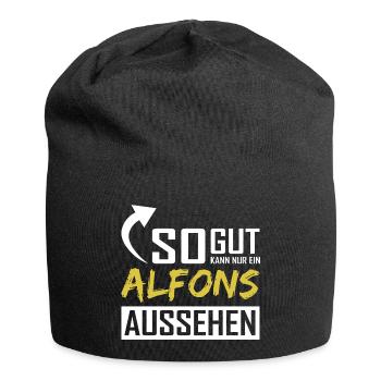 Seul un Alfons peut être aussi beau - Bonnet en jersey - noir - Devant