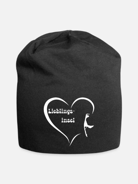 Lieblingsinsel Sylt - Jersey-Beanie - Schwarz