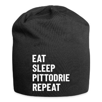 Eat Sleep Pittodrie Repeat - Jersey Beanie - black - Front