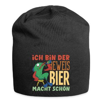I'm the proof - beer makes you beautiful - Jersey Beanie - black - Front