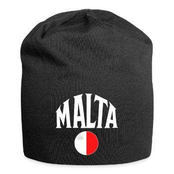 Malta - Jersey-Beanie - Schwarz - Vorne