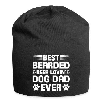 Bearded Beer lovin dad - Jersey Beanie - black - Front
