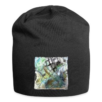 Airplane - Jersey Beanie - black - Front