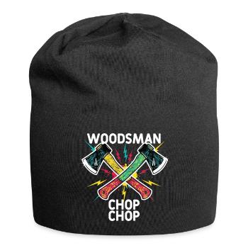 Woodsman Chop Chop Haches Camping - Bonnet en jersey - noir - Devant