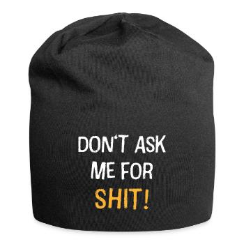 Ne me demande pas de citation audacieuse - Bonnet en jersey - noir - Devant