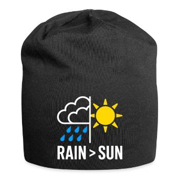 La pluie sur la régénération du soleil - Bonnet en jersey - noir - Devant