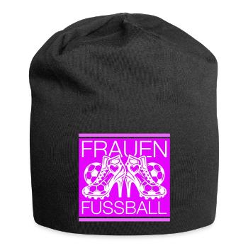 Frauenfussball Fussballschuhe Symbol - Jersey-Beanie - Schwarz - Vorne