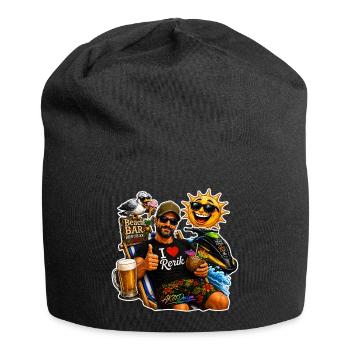 Rerik Ostsee Urlaub Strand Beach Bar Shirt - Jersey-Beanie - Schwarz - Vorne