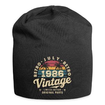 Vintage July 1986 Retro Limited Edition - Jersey Beanie - black - Front
