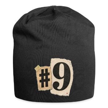 Number Nine Collage Typography - Jersey Beanie - black - Front