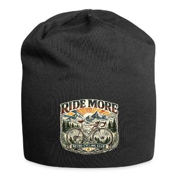 Ride More Club Retro Cycling - Jersey Beanie - black - Front