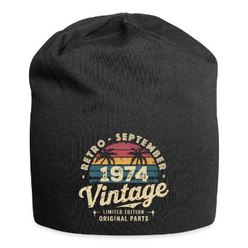 Vintage September 1974 Limited Edition September - Jersey Beanie - black - Front