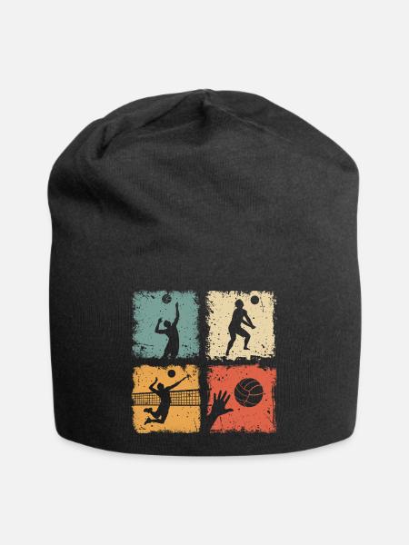 Volleyball Volleyballer Sport Männer Und Jungen - Jersey-Beanie - Schwarz