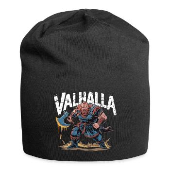  Valhalla Wikinger Krieger Nordische Mythologie - Jersey-Beanie - Schwarz - Vorne