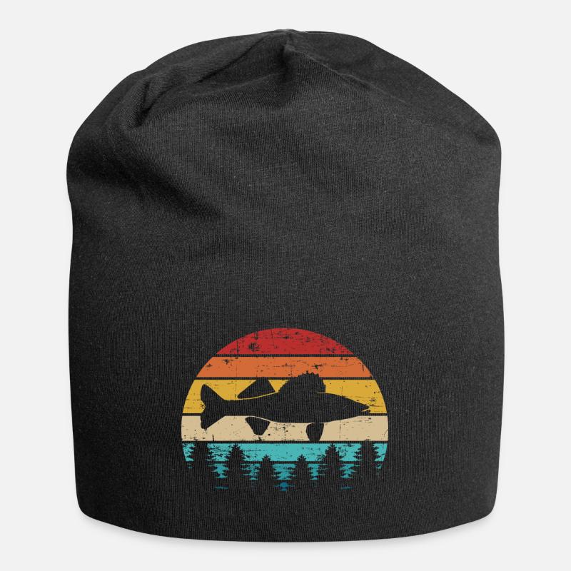 Zander - Jersey-Beanie - Schwarz