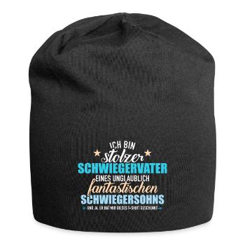 Schwiegervater - Jersey-Beanie - Schwarz - Vorne