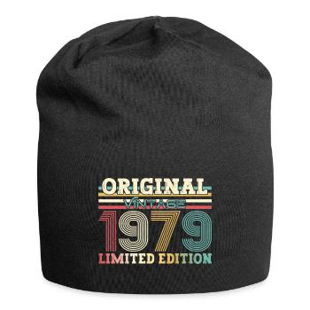 Original 1979 Jahrgang 1979 45. Geburtstag 1979 - Jersey-Beanie - Schwarz - Vorne