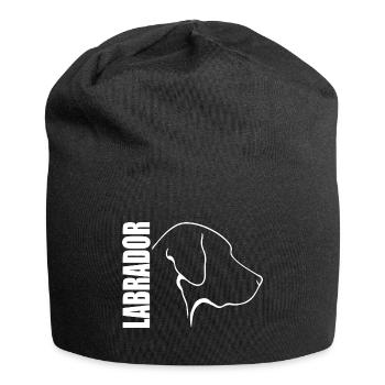 LABRADOR profile Labbi dog dogs Wilsigns - Jersey Beanie - black - Front