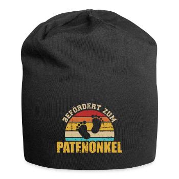 Patenonkel - Jersey-Beanie - Schwarz - Vorne