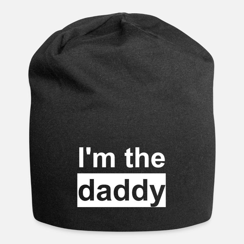 Papa - Bonnet en jersey - noir