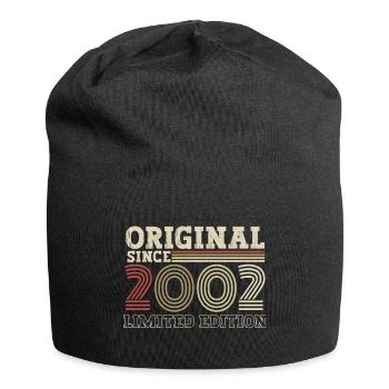 Cadeau d’anniversaire vintage original depuis 2002 - Bonnet en jersey - noir - Devant