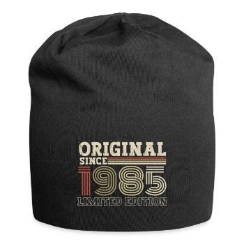 Original seit 1985 Jahrgang Geburtstag Geschenk - Jersey-Beanie - Schwarz - Vorne