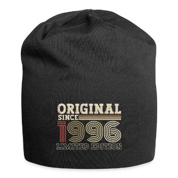 Original seit 1996 Jahrgang Geburtstag Geschenk - Jersey-Beanie - Schwarz - Vorne